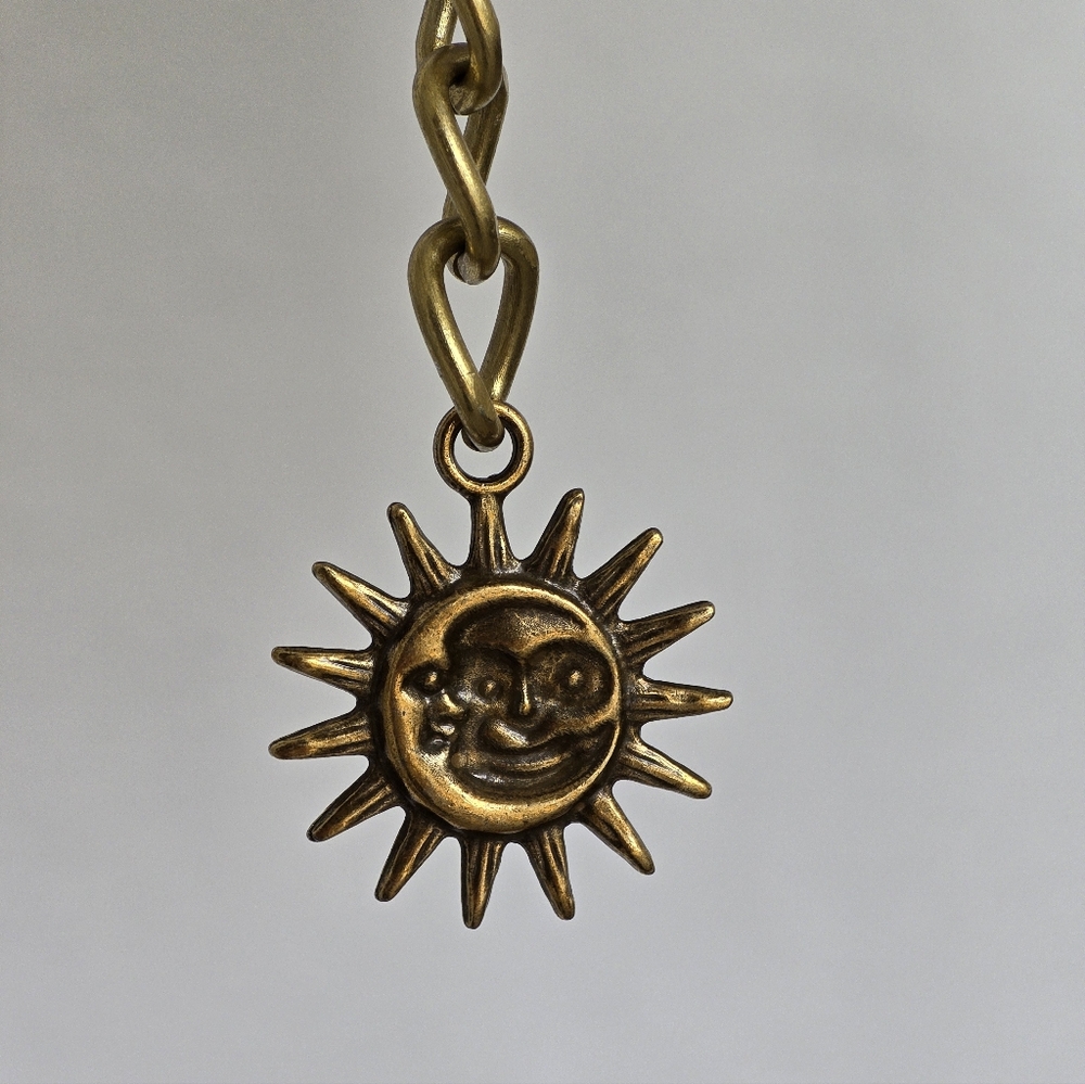 Vintage Gold Moon Sun Celestial Chain Belt NEW - Picture 6 of 10